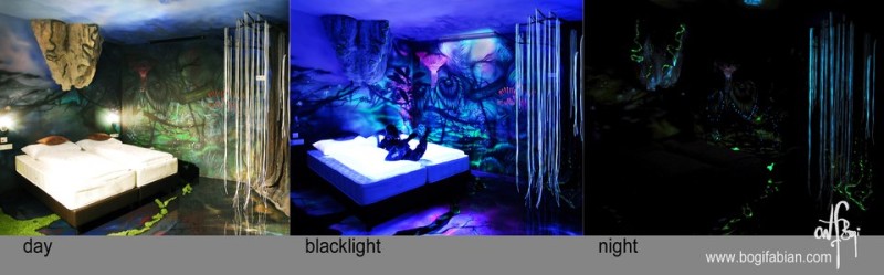  фосфоресциращи рисунки по стените 