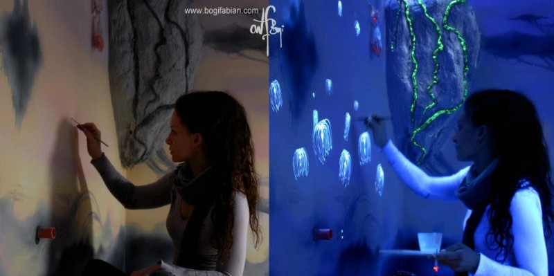  фосфоресциращи рисунки по стените 