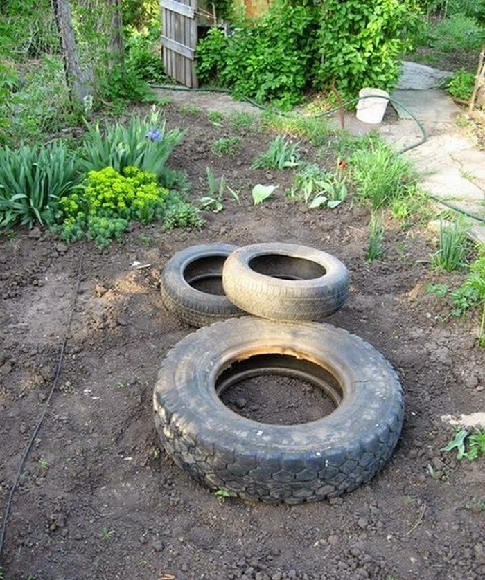езерце от стари гуми