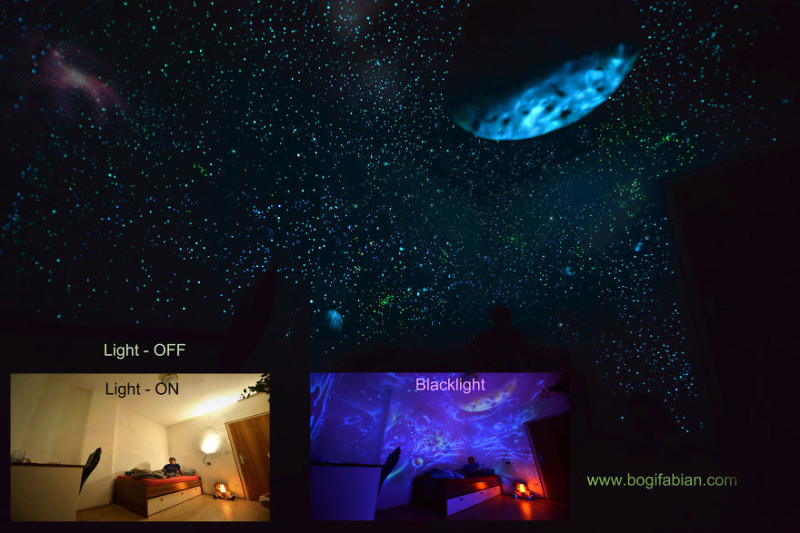  фосфоресциращи рисунки по стените 