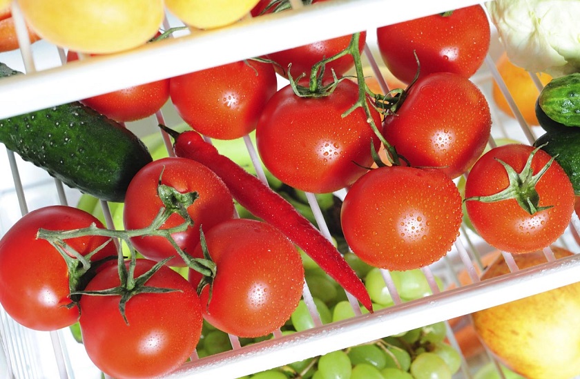 как да се съхраняват домати в хладилника