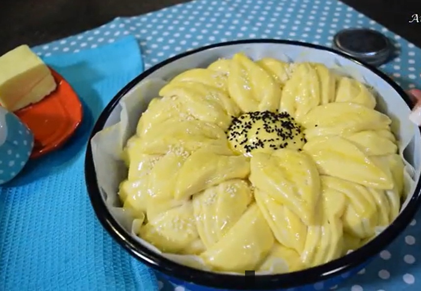 погача преди печене