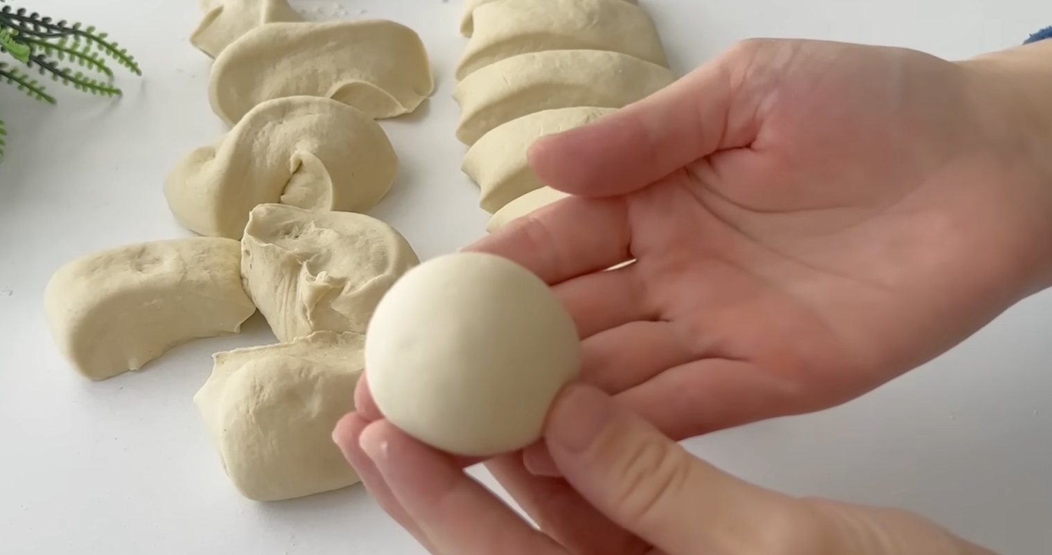 оформяне топка тесто