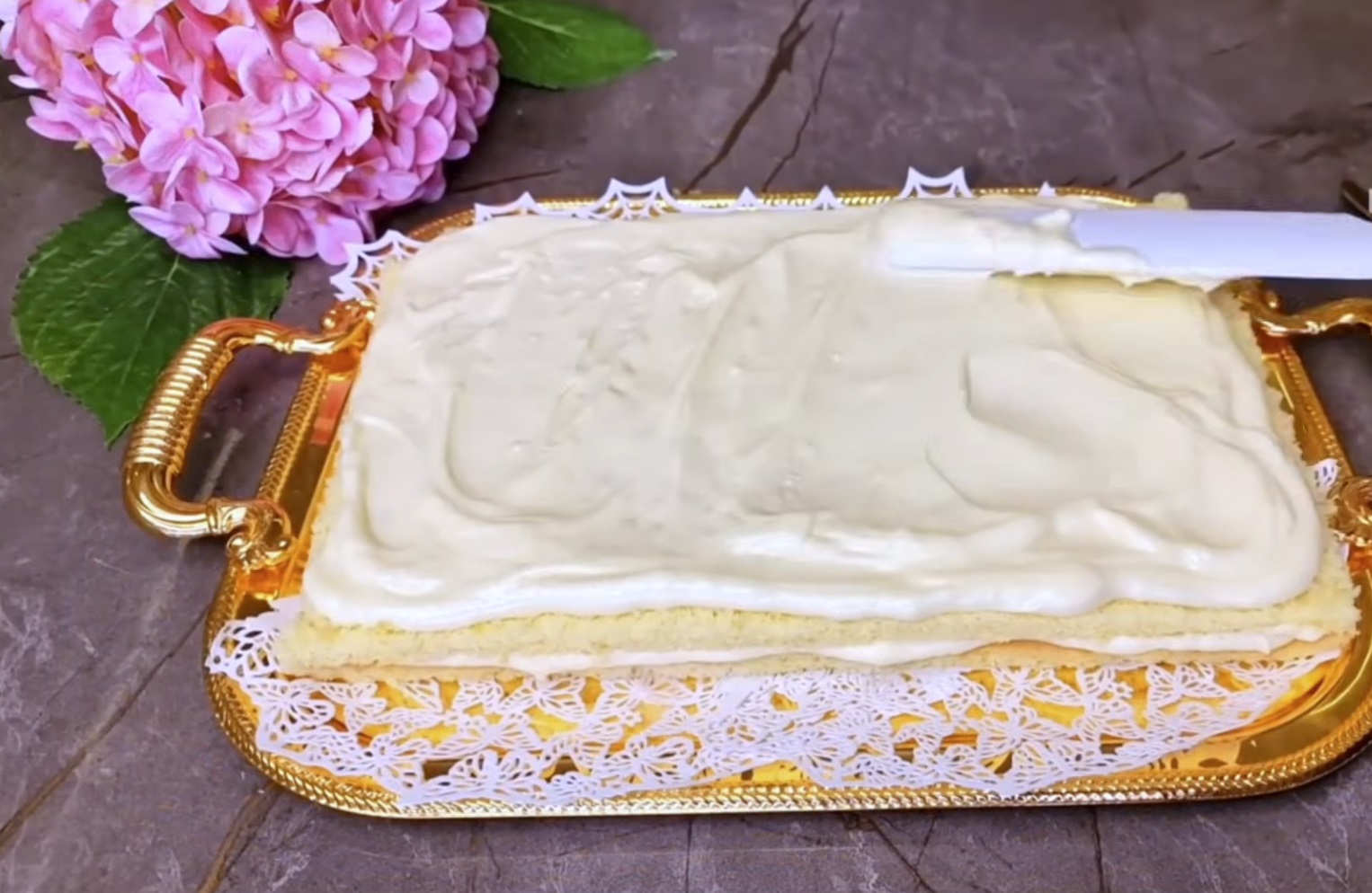 торта с еклеров крем