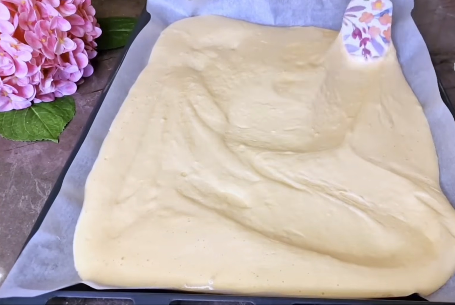 тесто в тавичка