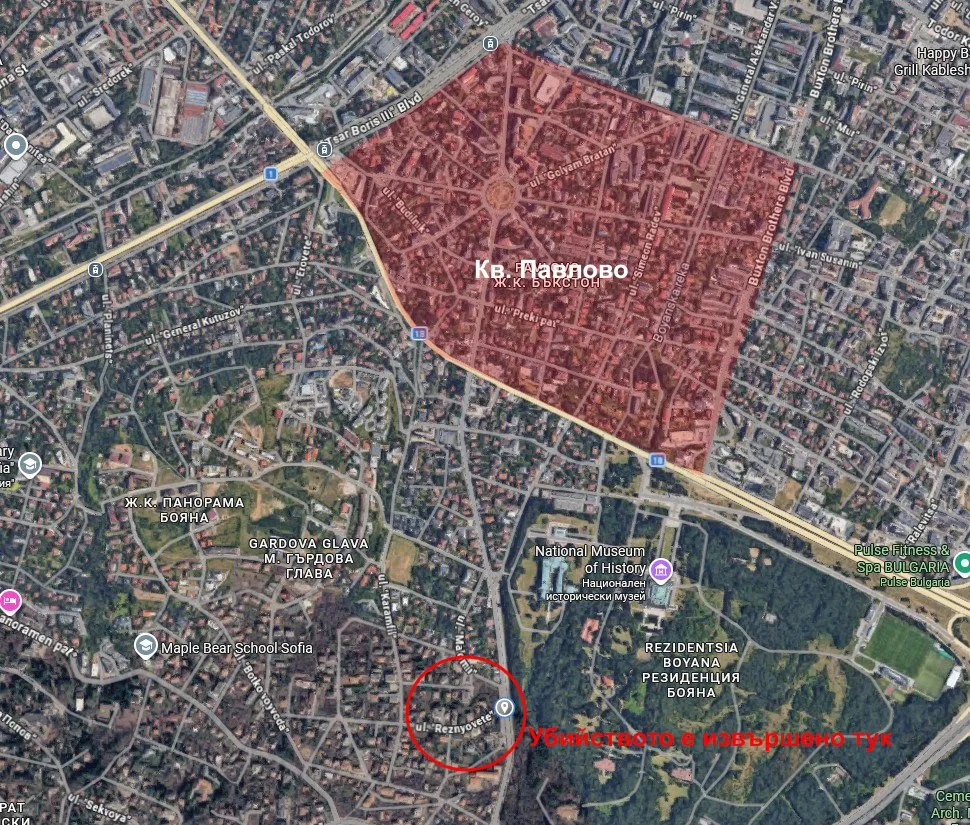 карта Павлово