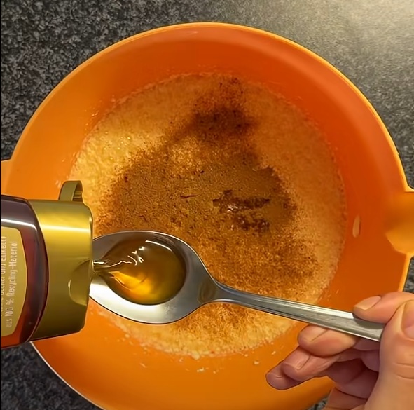 мед в тестото