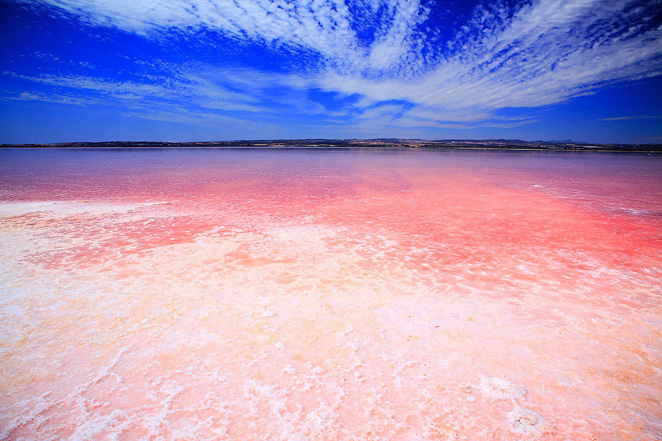 розовото езеро в Испания