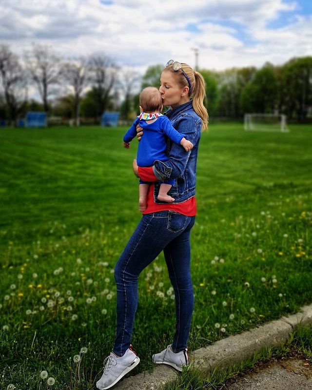 Николета Маданска с бебето