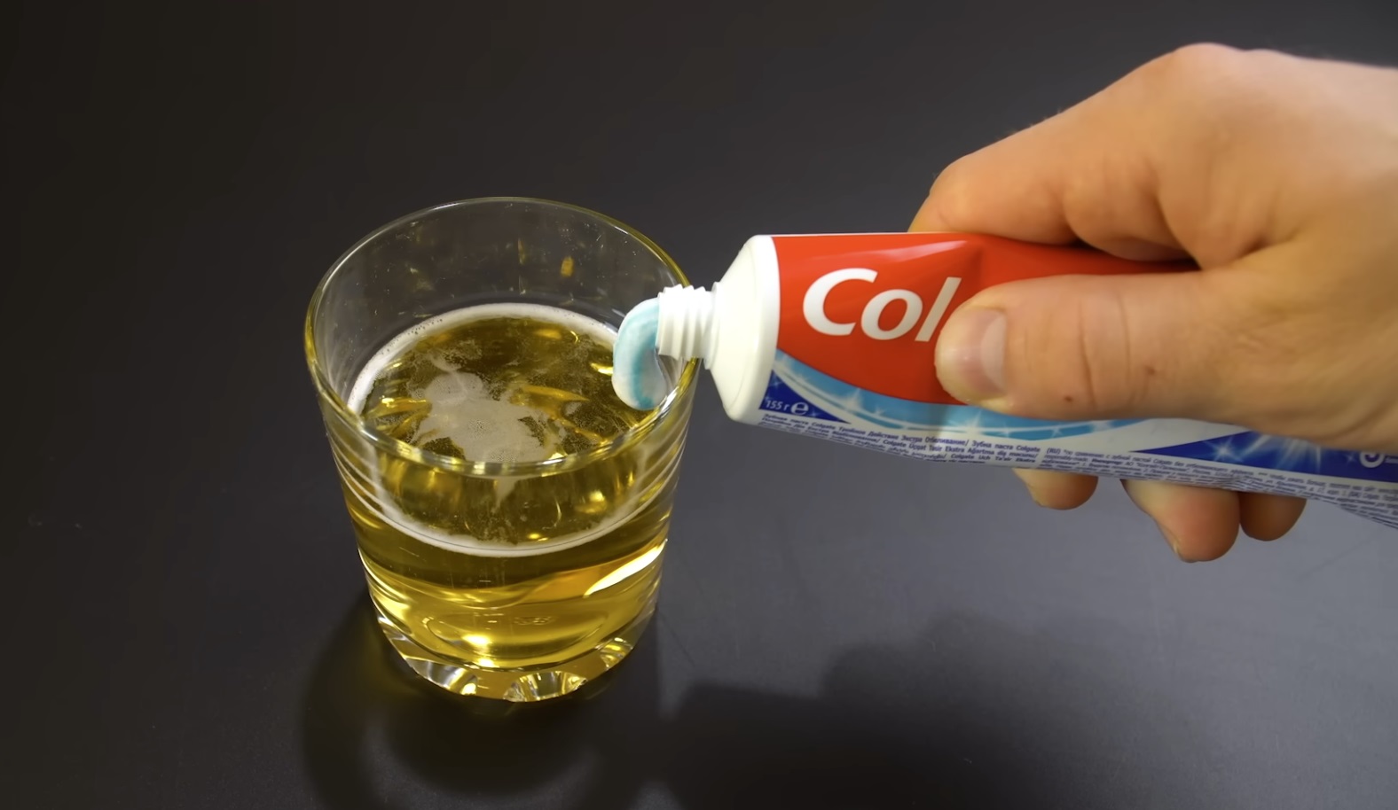 паста за зъби в бирата