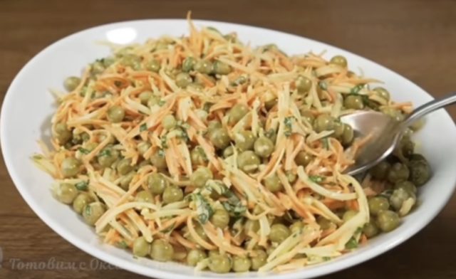 бърза салата моркови