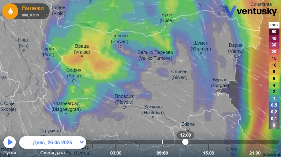 карта валежи