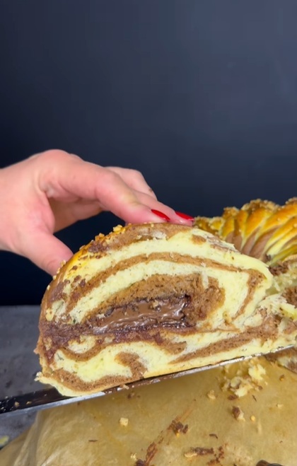 великденско руло с шоколад