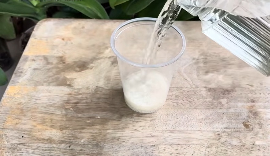 вода върху ориза