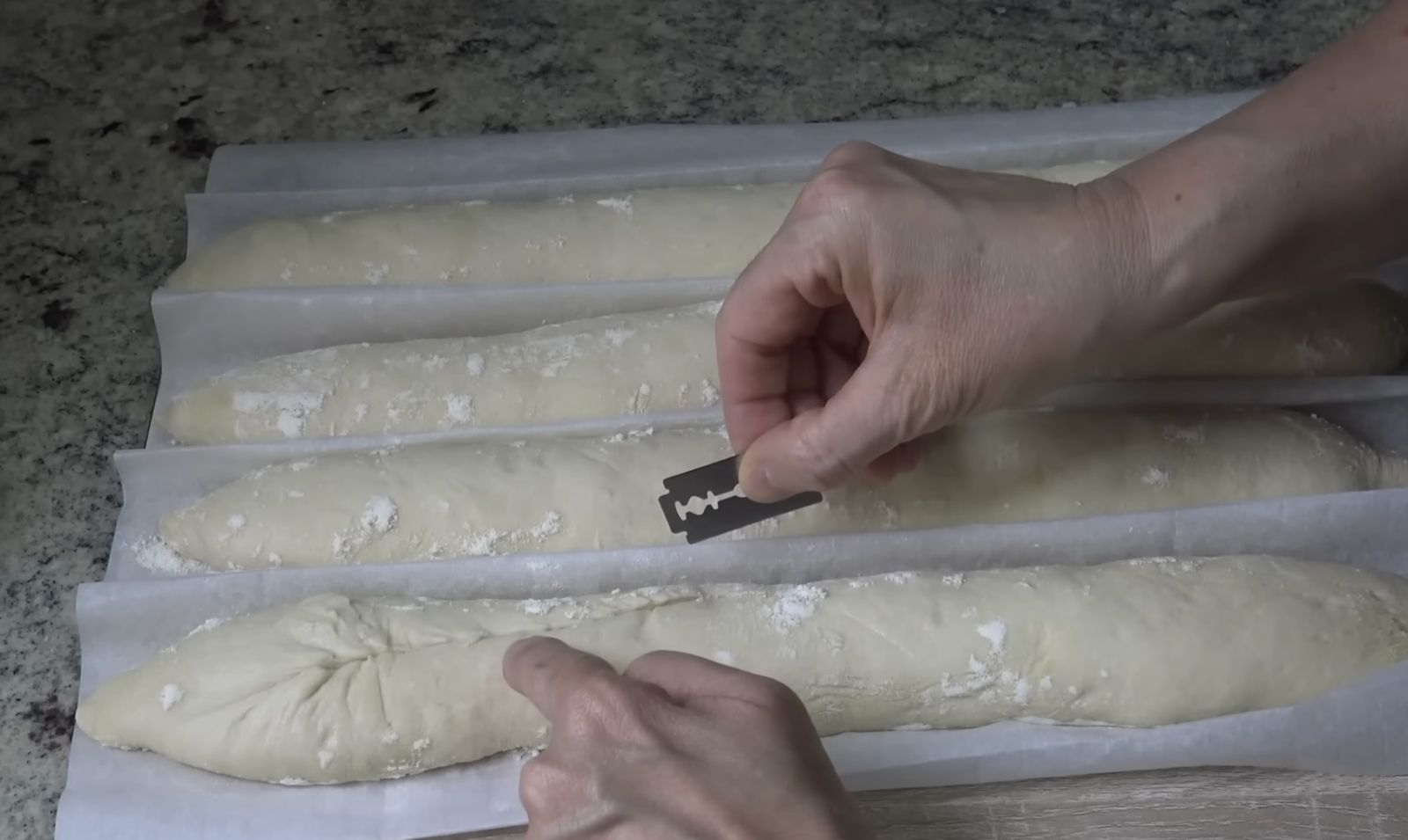 разрязване тесто