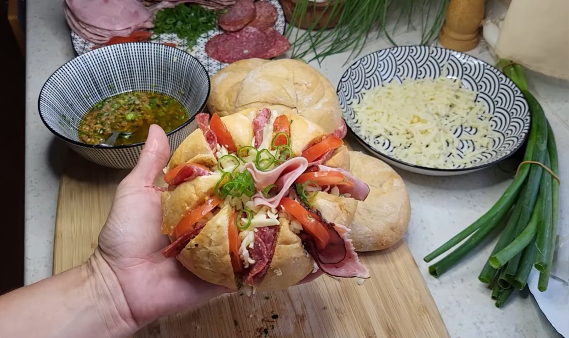 пълнен земел шунка