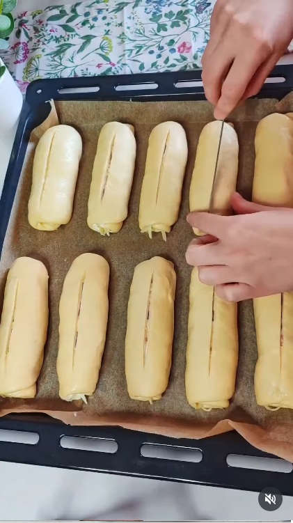 разрез кифлички