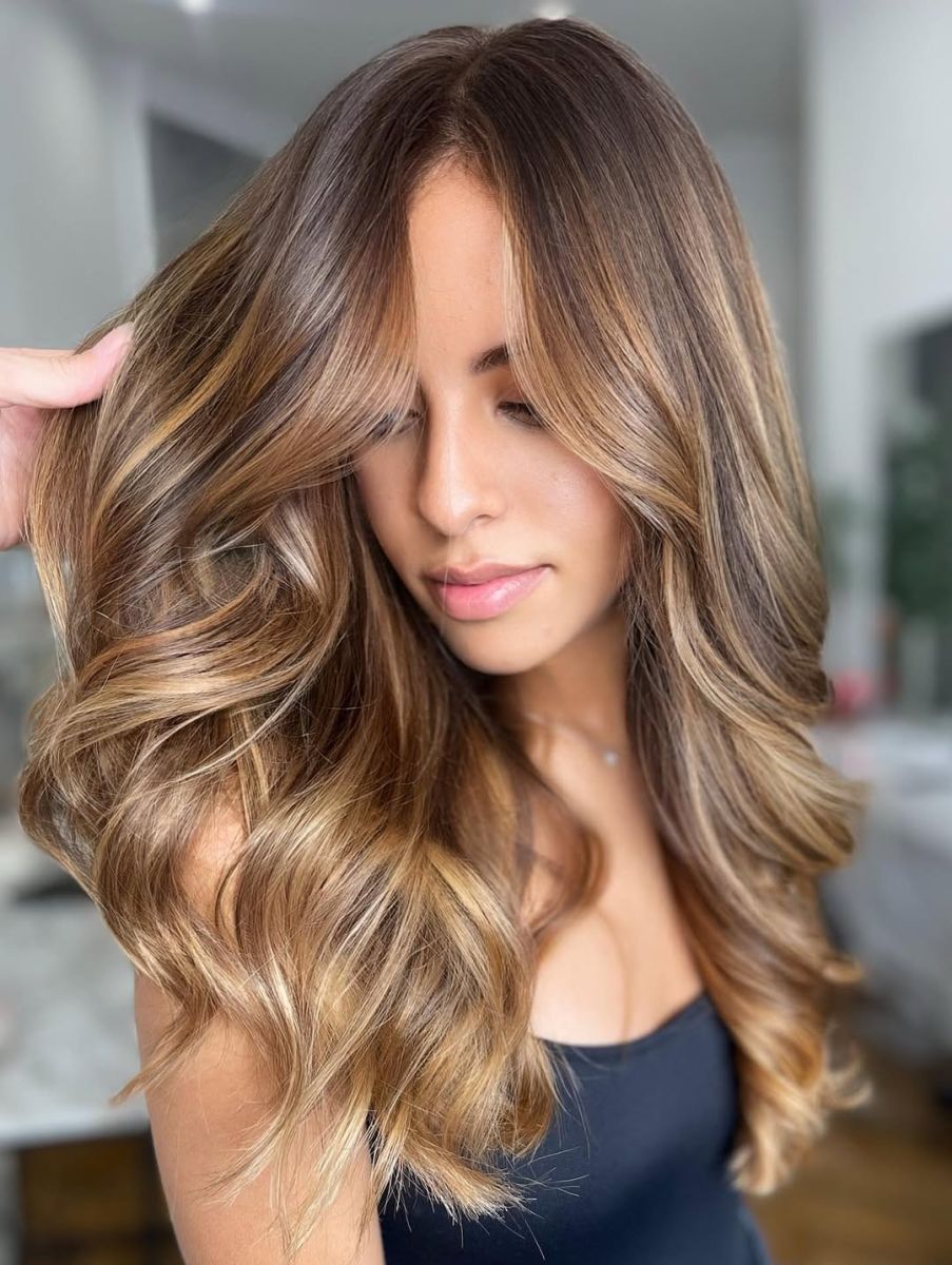 коса цвят капучино