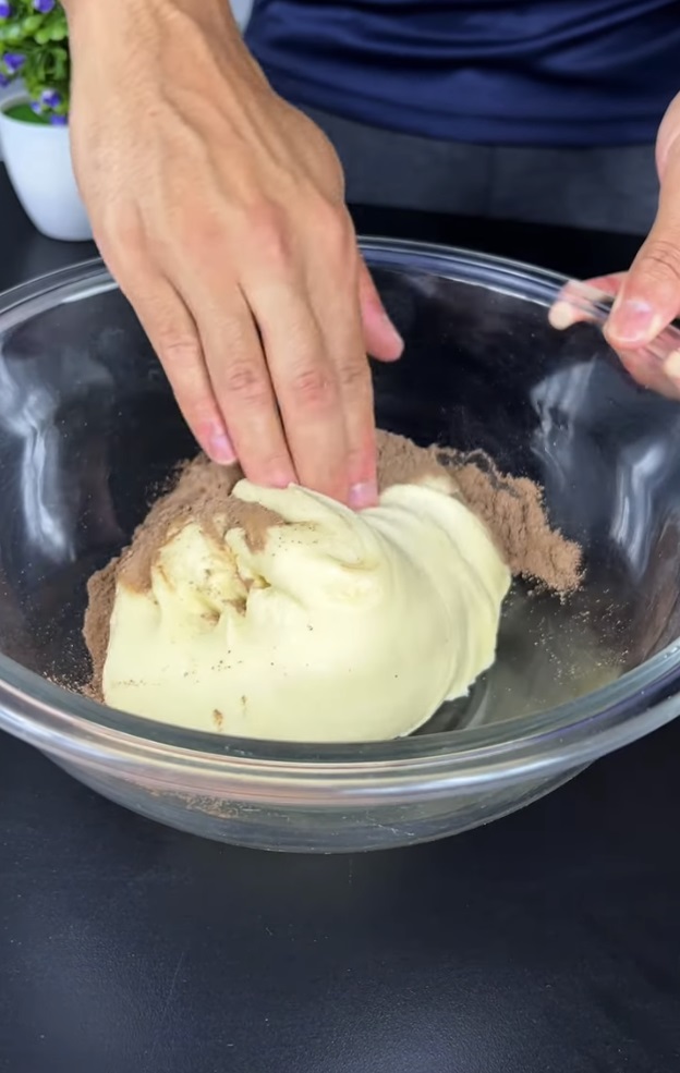 какао в тестото