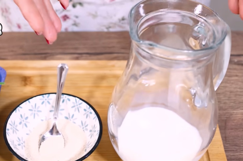 мляко и мая