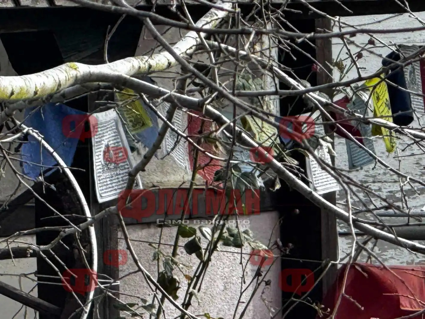 дворът на къщата на Калушев