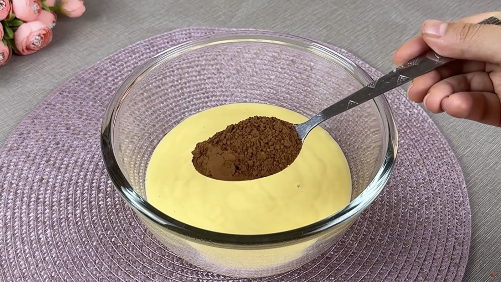какао в тестото