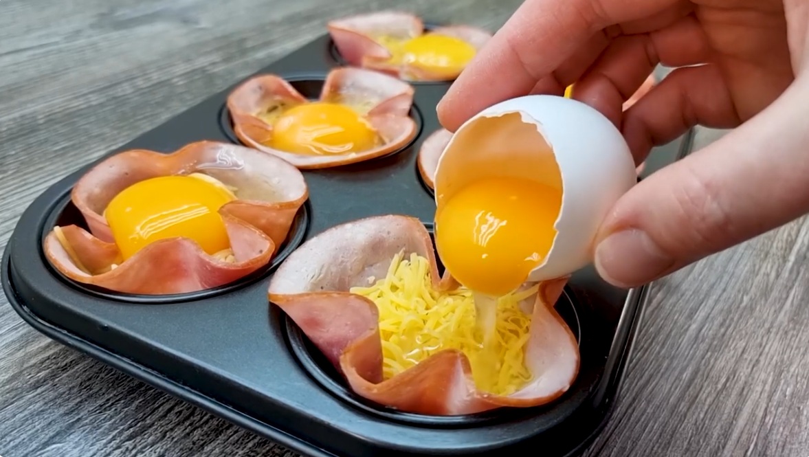 яйце в мъфина