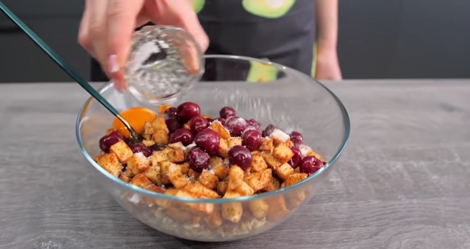  овесена торта с ябълки 