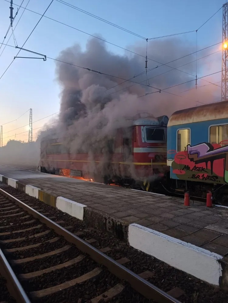 пожар вагон