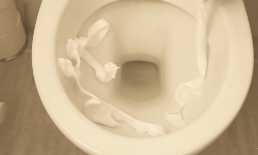 пяна за бръснене в тоалетната