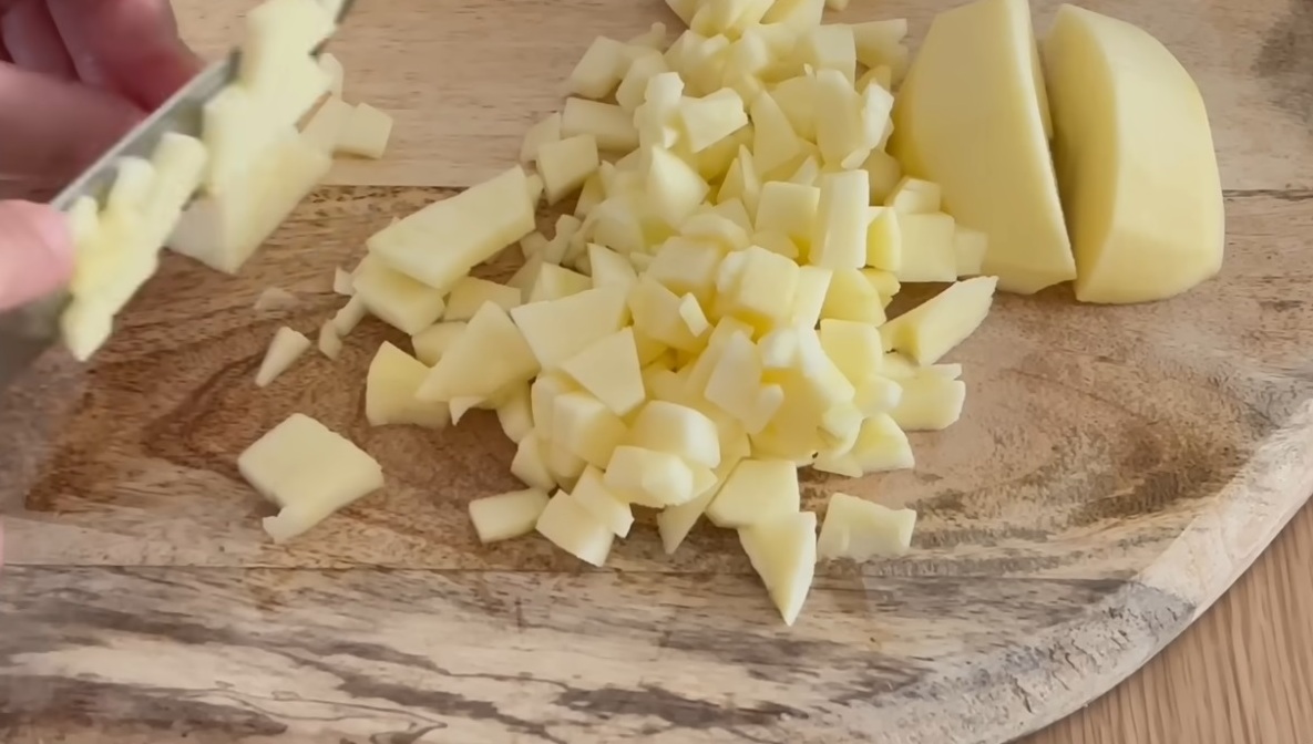 ябълка кубчета