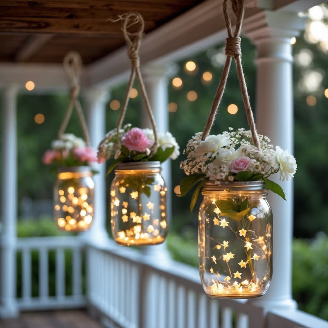 светещи вази от буркан