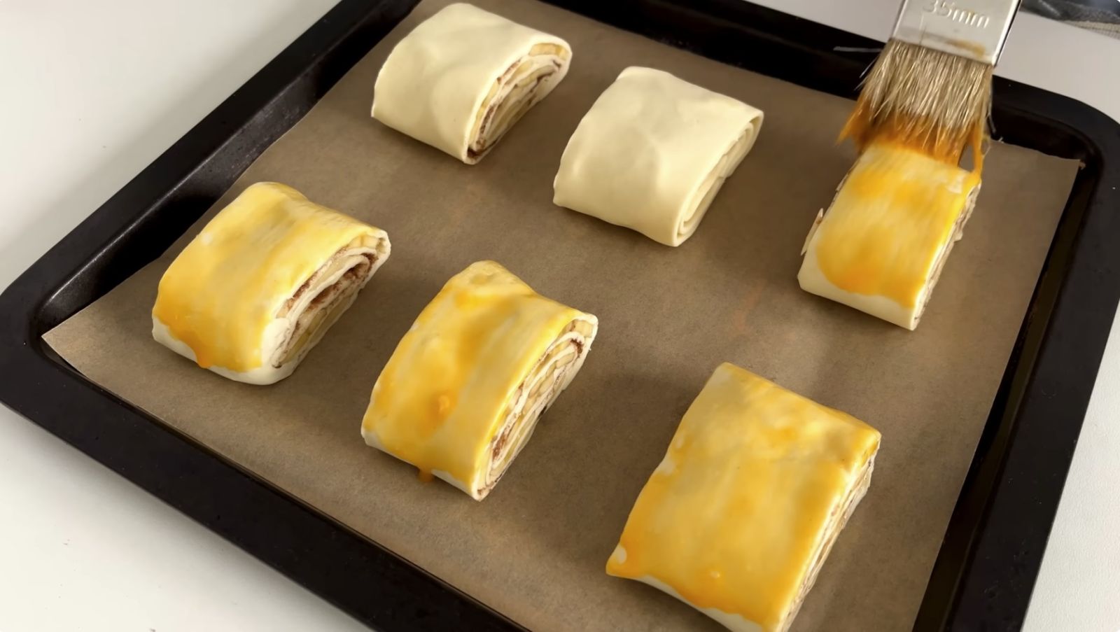 намазване с жълтък