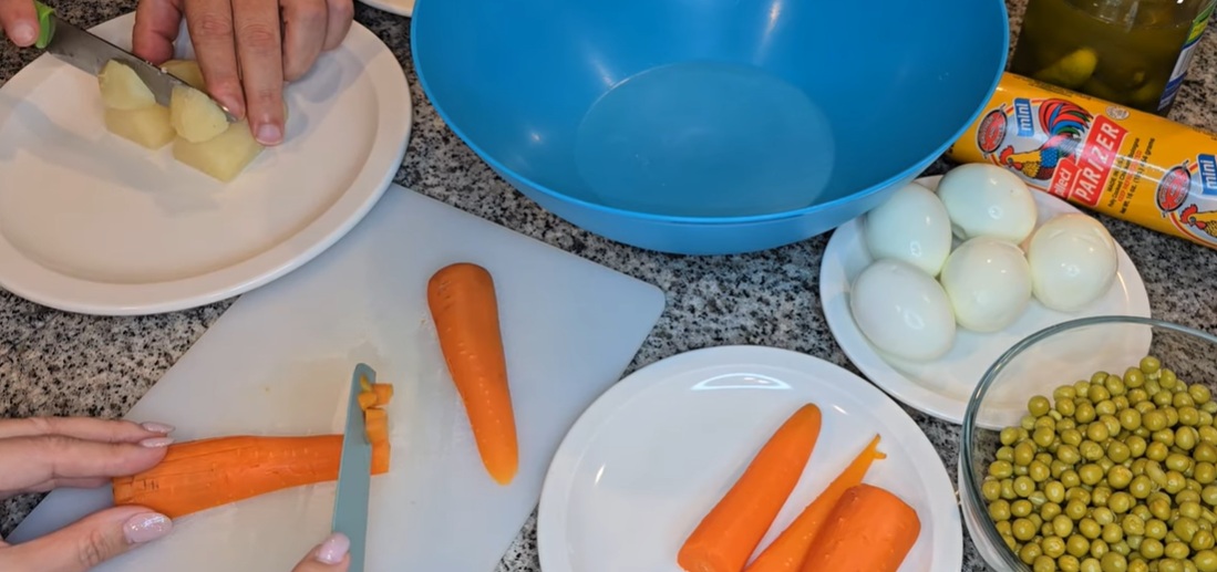 заготовка руска салата