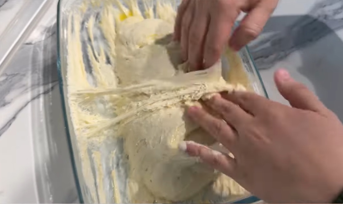 селски хляб месене