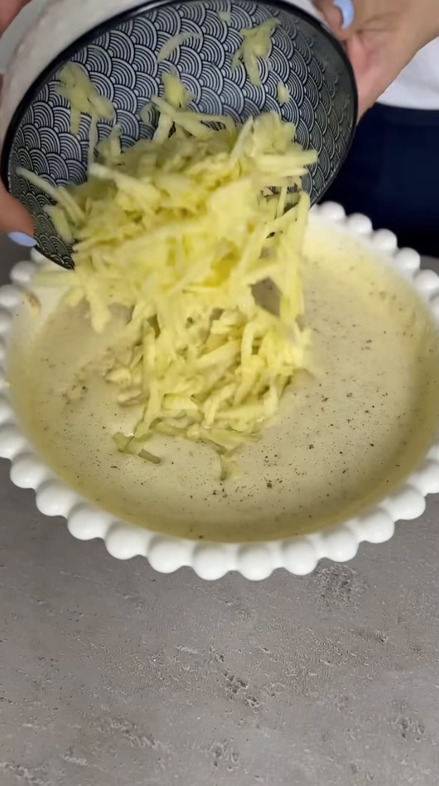 ябълки в сместа