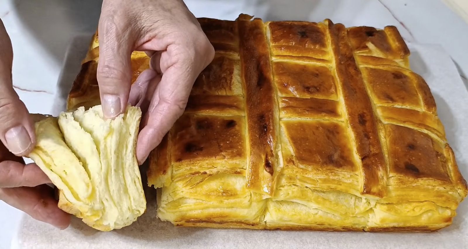 слоеве тесто погчаа