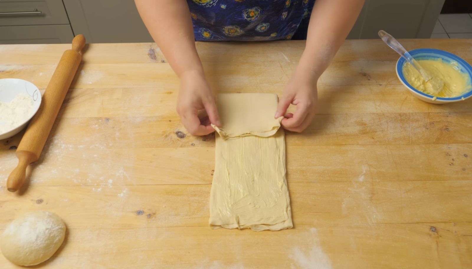 сгъване тесто плик