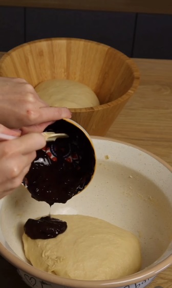 какао в тестото