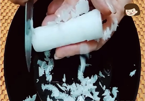 настъргана свещ