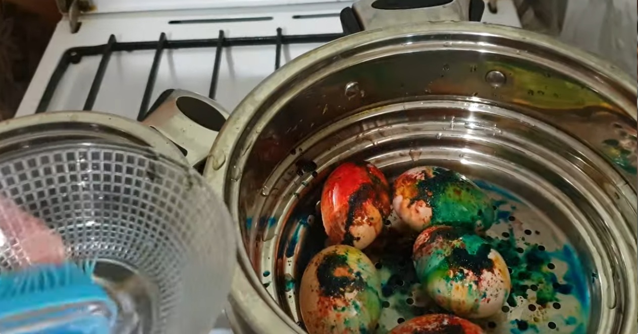 оцет върху яйцата