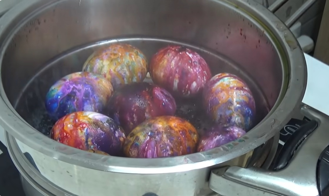 варене яйца на пара