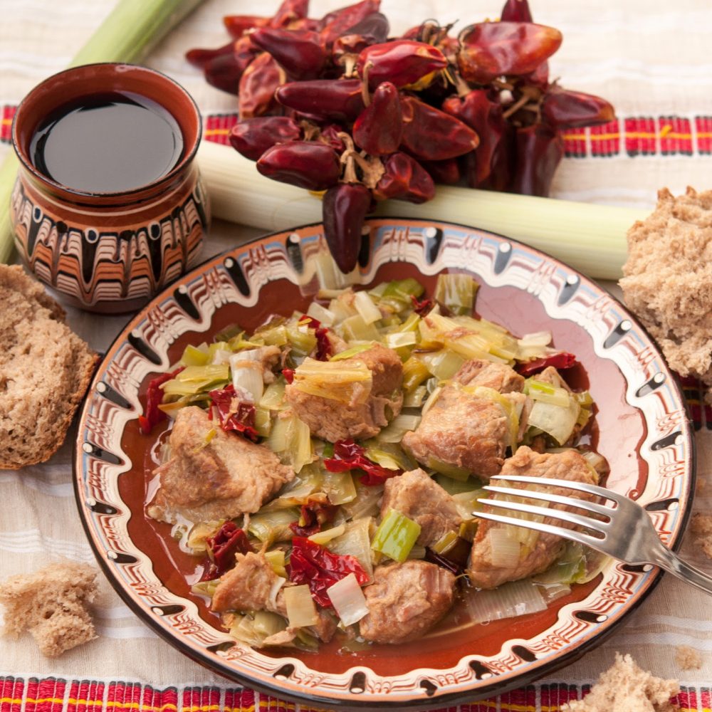 пърженица в чиния