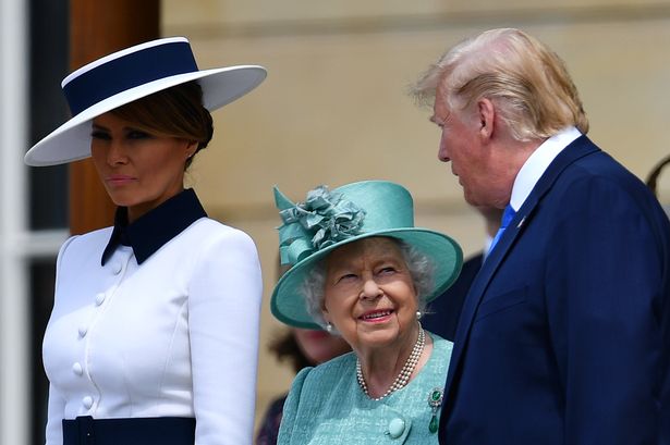 Мелания Тръмп с Кралицата