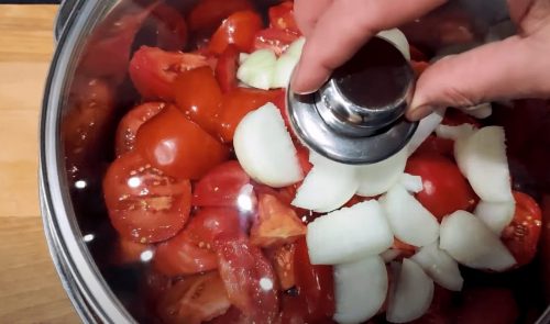 домати с лук
