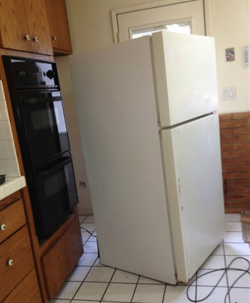 преобразяване на стария хладилник