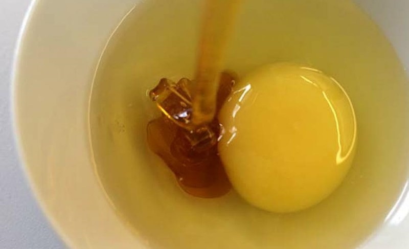 яйца и мед снимка