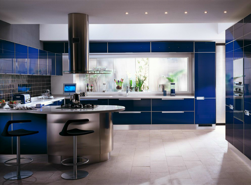 Кухненски дизайн в синьо
