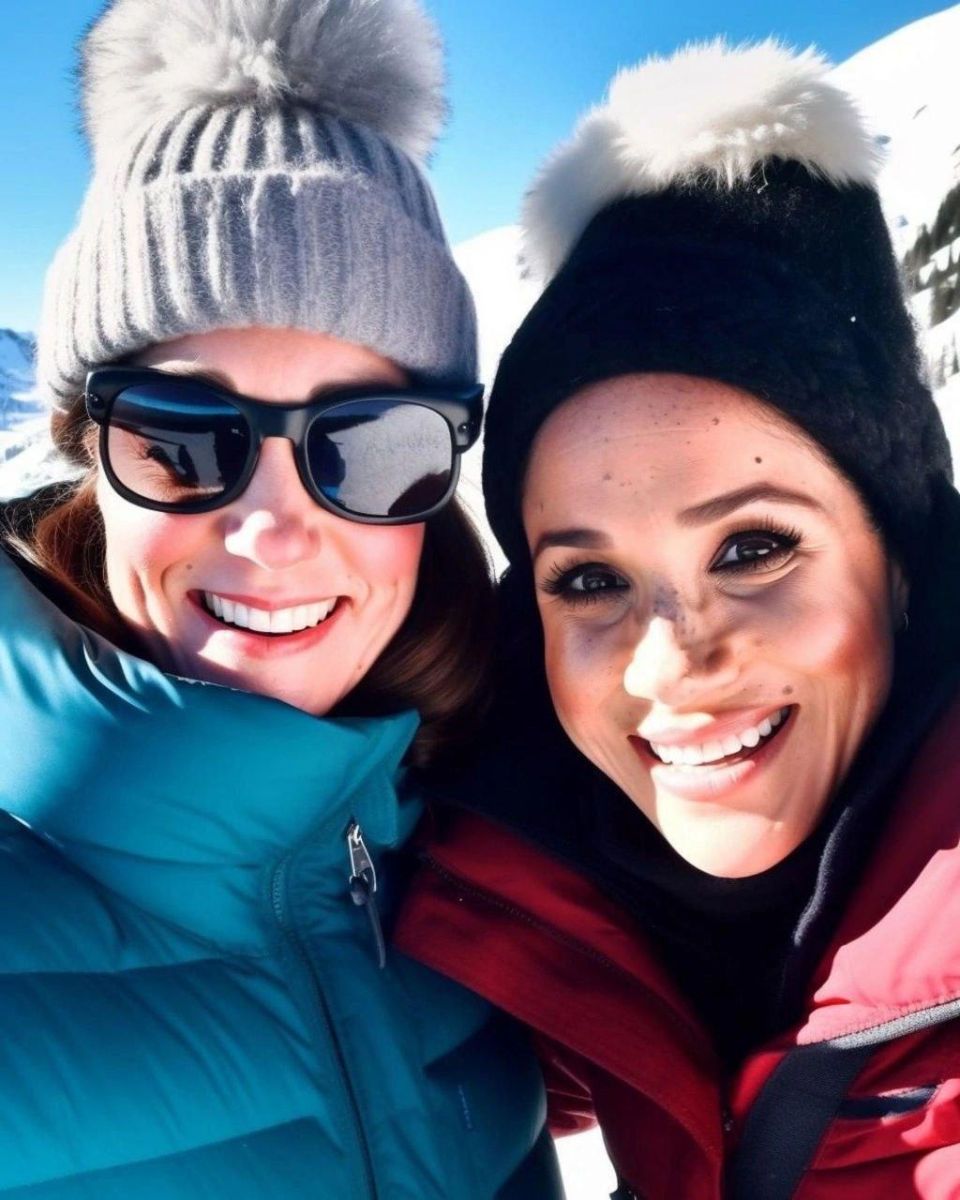 Кейт и Меган ски