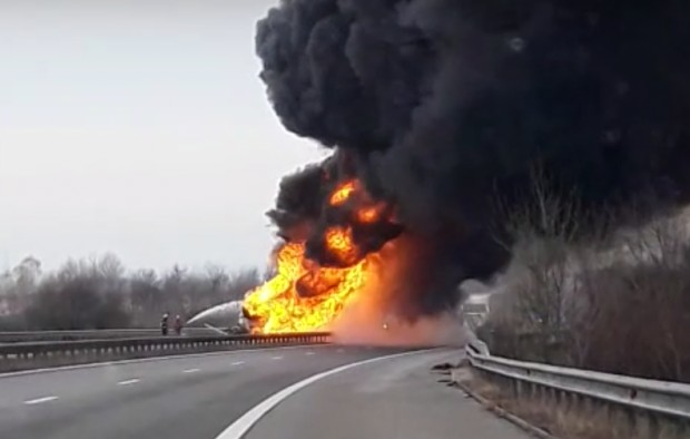 пожар магистрала